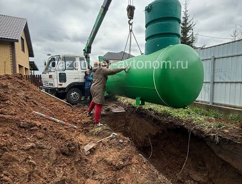 Монтаж газгольдера Спецгаз 5 куб.м в Пушкино с ручной копкой